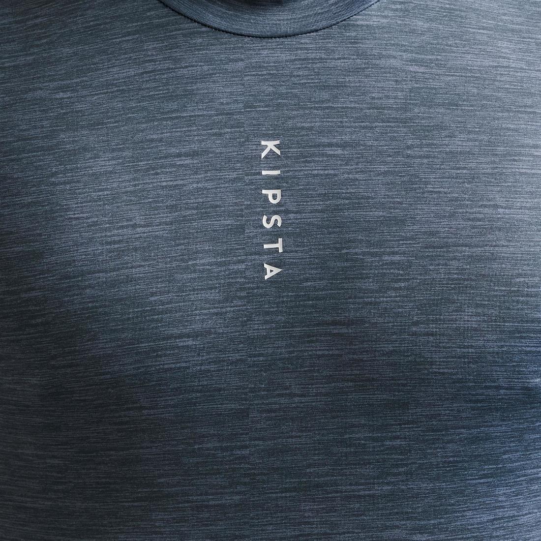 Adult Long-Sleeved Football Base Layer Top Keepdry 100, Black, 5401_000, large image number 10