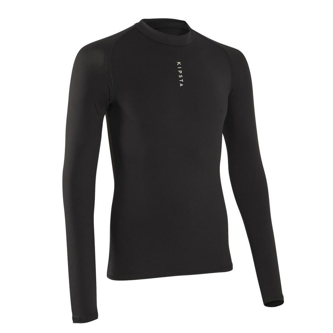 Adult Long-Sleeved Football Base Layer Top Keepdry 100, Black, , large image number 11
