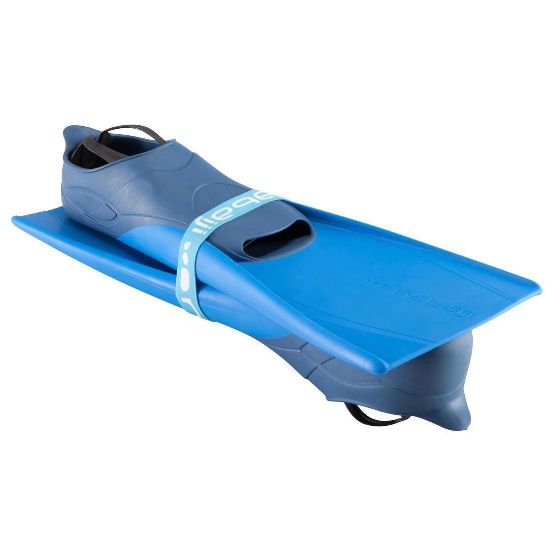 Long Swim Fins, Fluo Coral Pink, No Color, medium