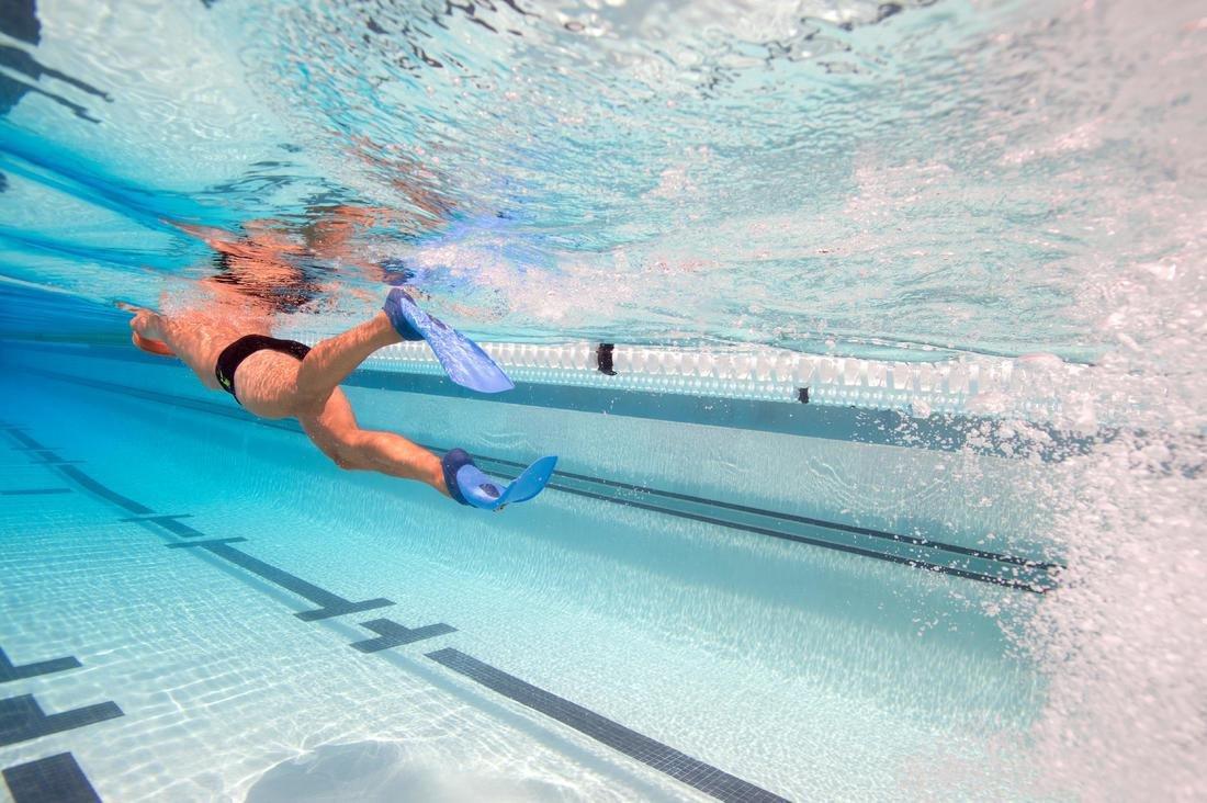 Long Swim Fins, Fluo Coral Pink, No Color, medium