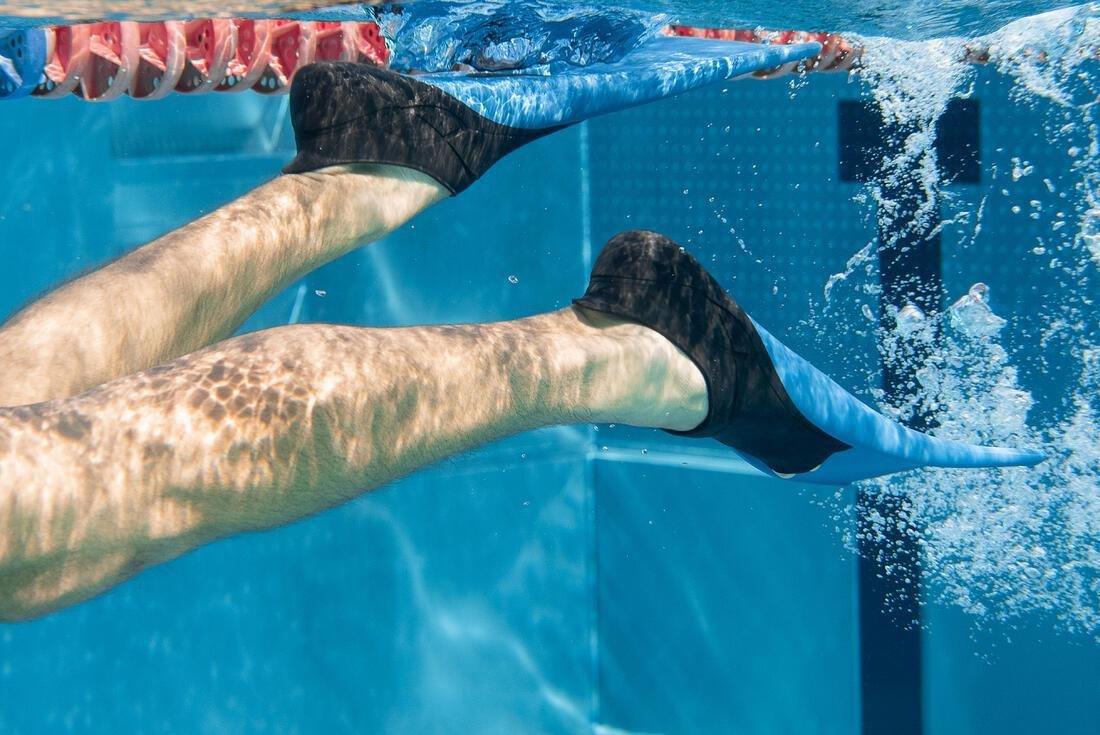 Trainfins Long Swim Fins, Blue, No Color, large image number 10