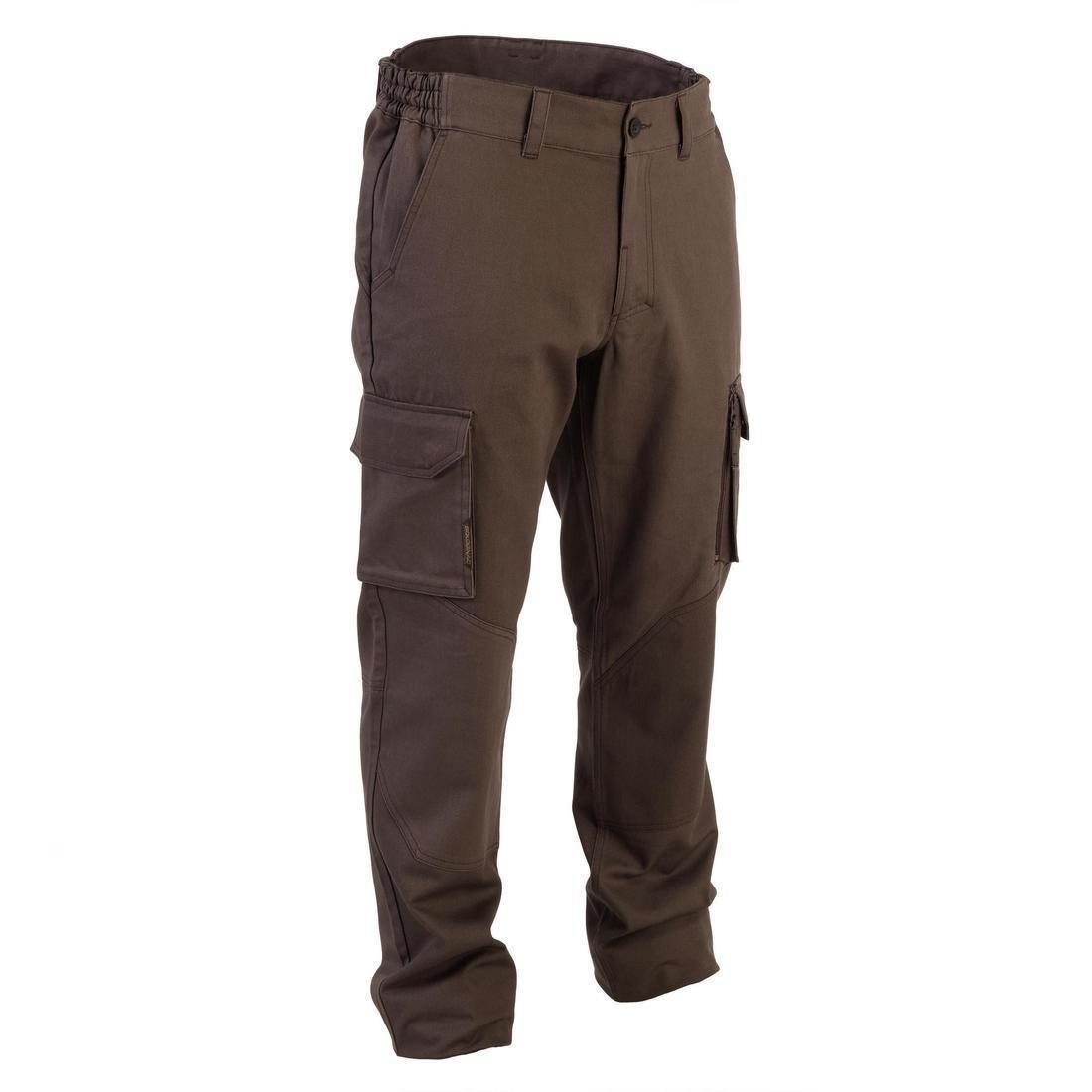 Men's Hunting Resistant and Comfortable Trousers, Brown, , medium