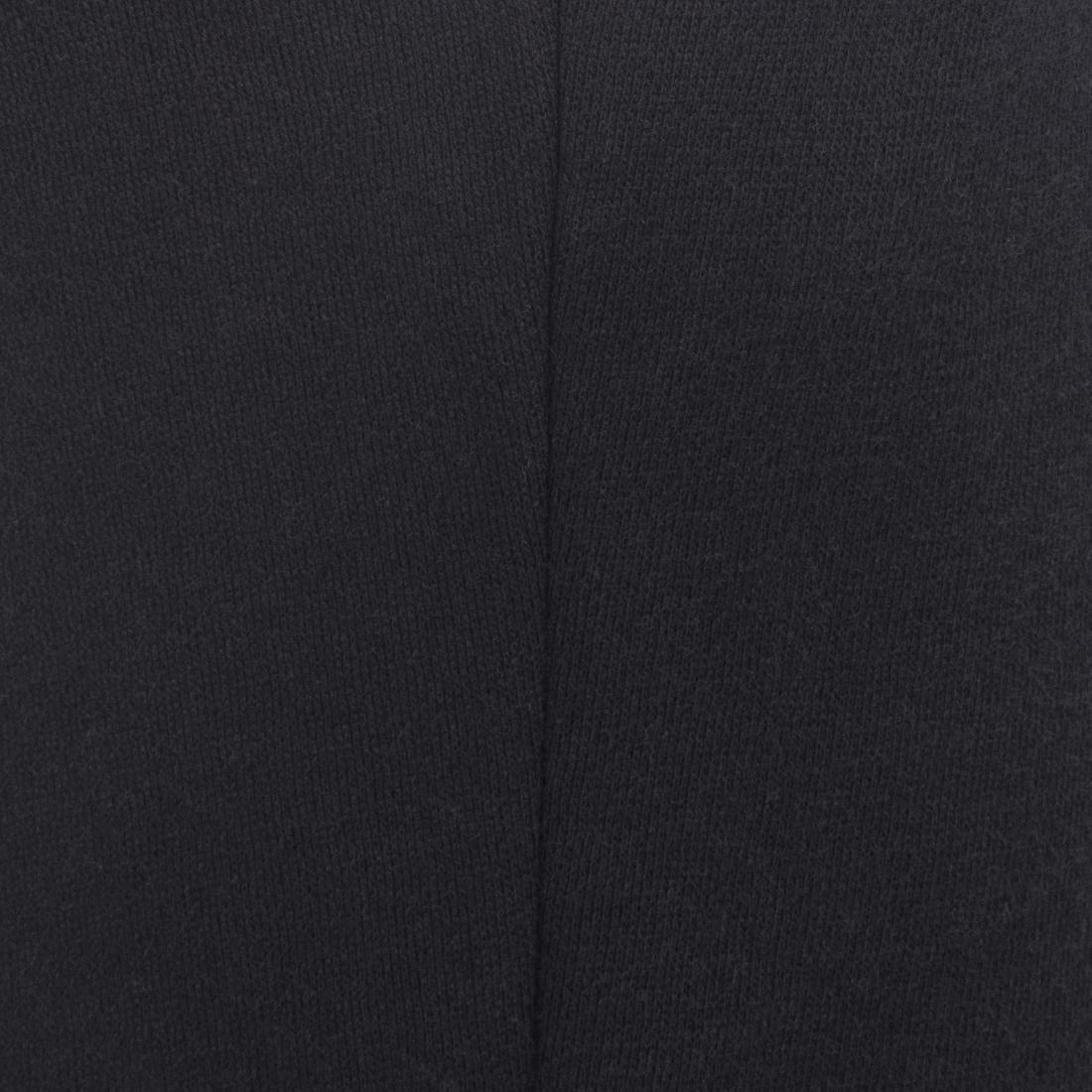 500 Boys' Warm Regular Gym Bottoms With Pockets - Black, No Color, large image number 5