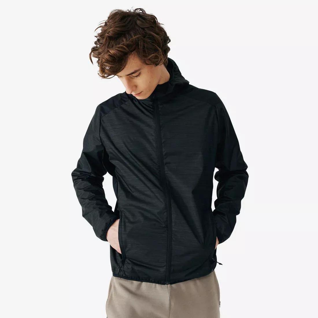 BLACK Run Rain Men's Running Wind and Rain Jacket, , large image number 0