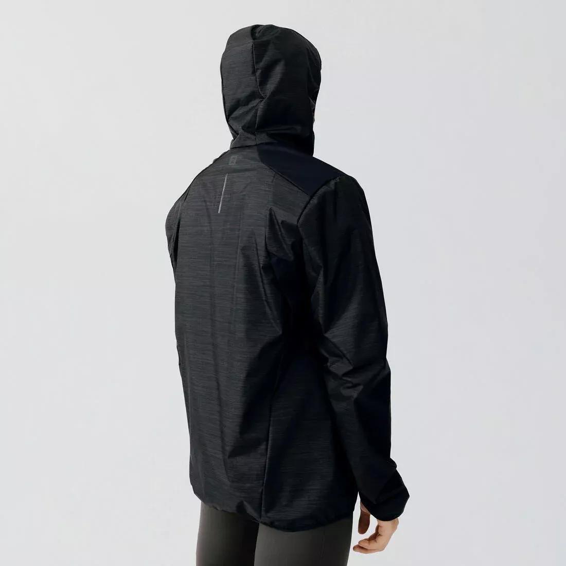 BLACK Run Rain Men's Running Wind and Rain Jacket, , large image number 8