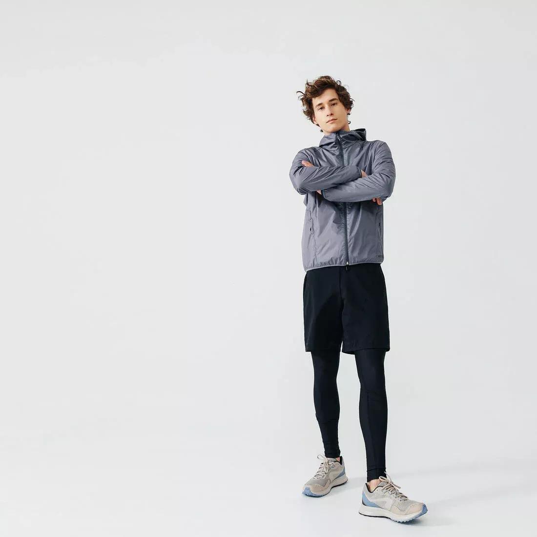 BLACK Run Rain Men's Running Wind and Rain Jacket, , large image number 12