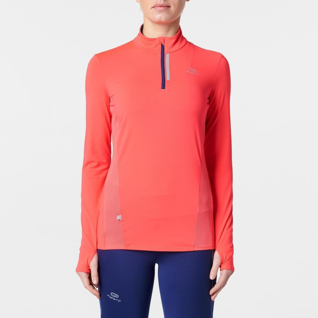 Run Dry Women's Long-Sleeved Half-Zip Running T-Shirt, Black, , large image number 2