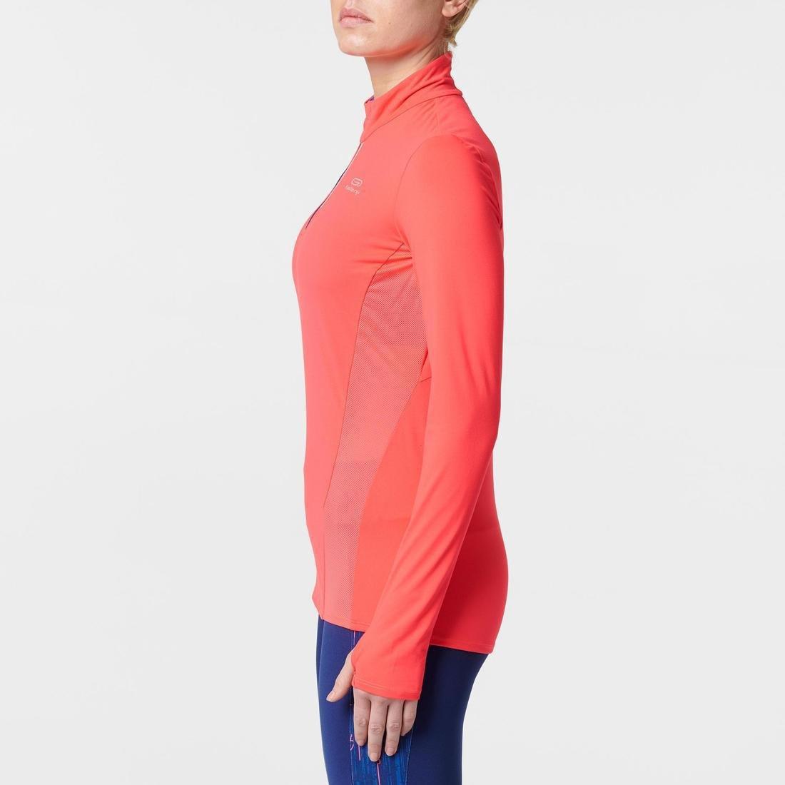 Run Dry Women's Long-Sleeved Half-Zip Running T-Shirt, Black, , large image number 6