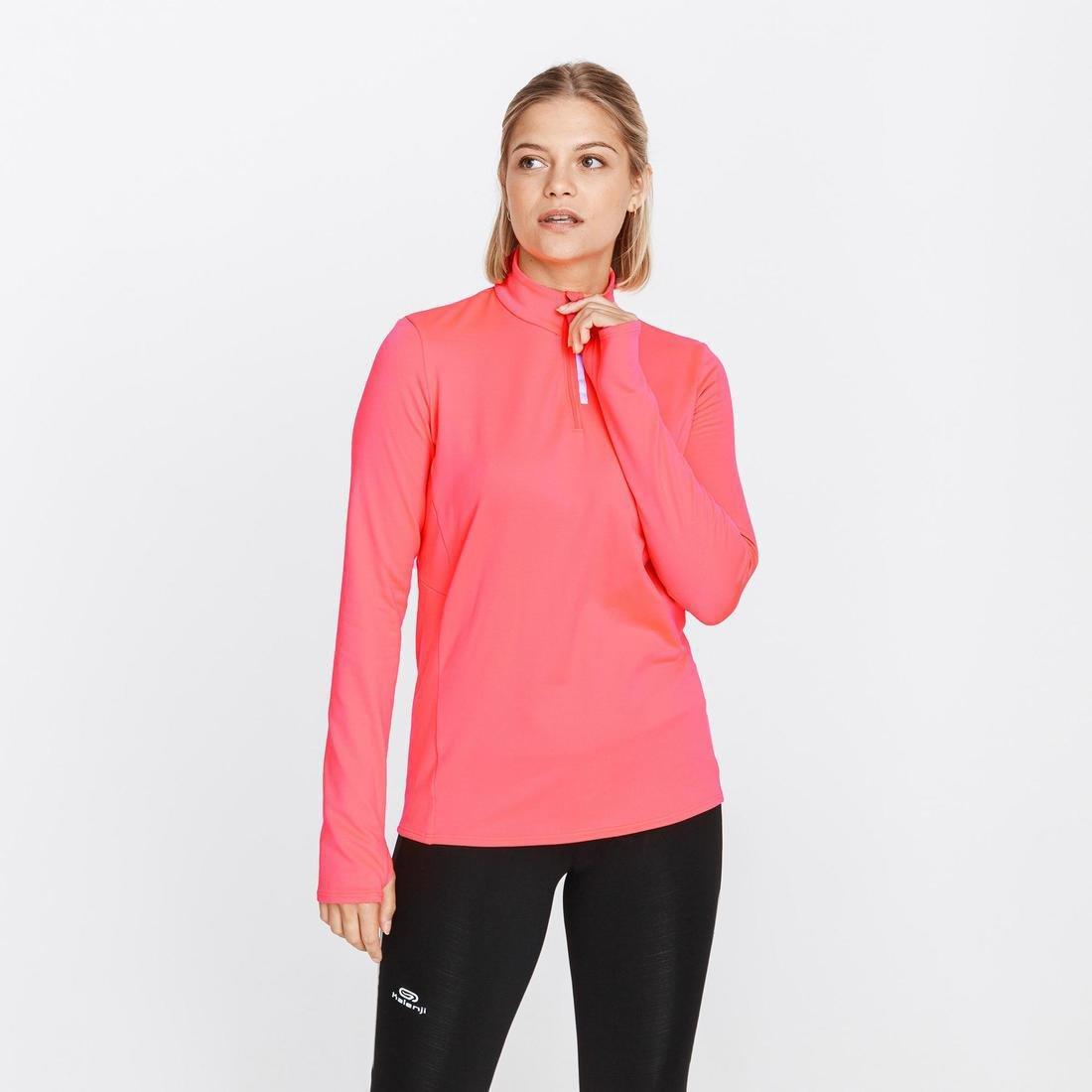 Run WarWomensLong-Sleeved T-Shirt Zip, Black, , large image number 1