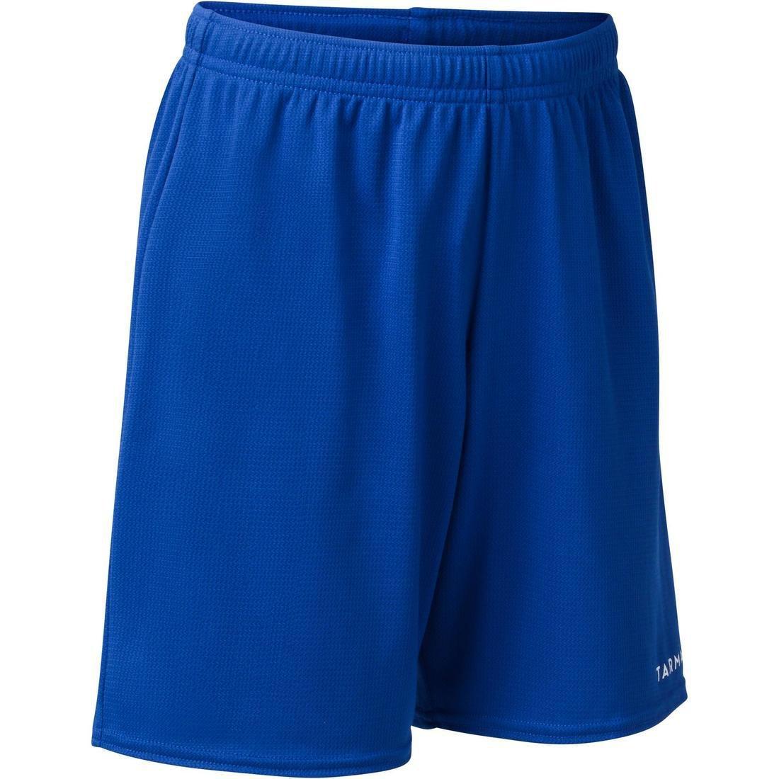 Kids Unisex Sh100 Beginner Basketball Shorts, Blue, No Color, medium