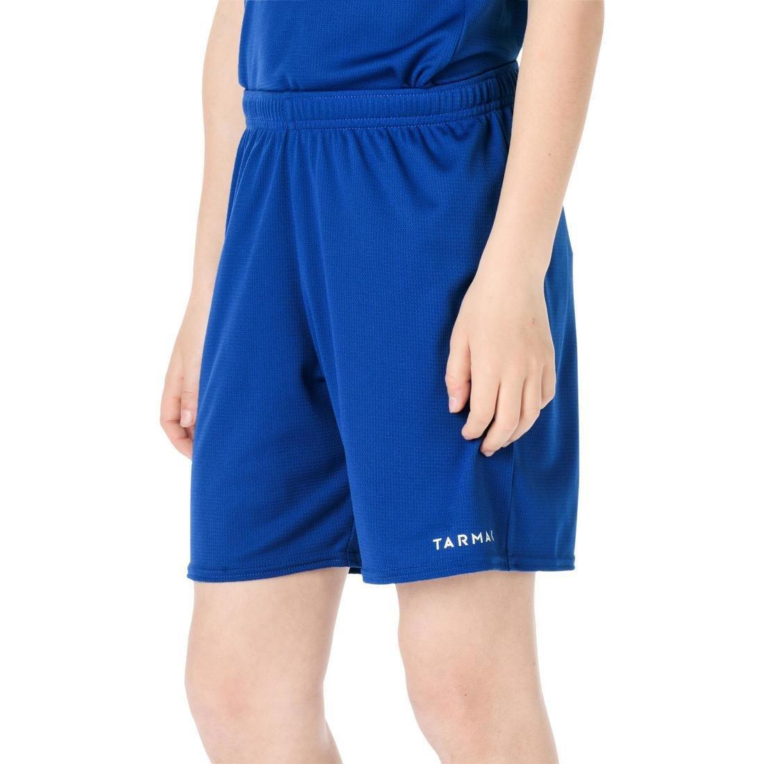 Kids Unisex Sh100 Beginner Basketball Shorts, Blue, No Color, large image number 8