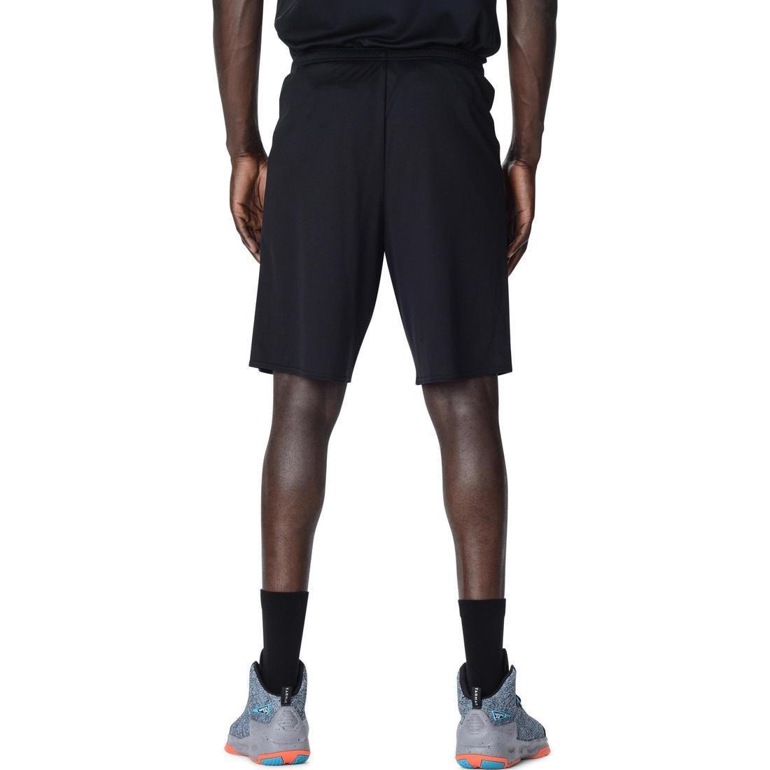 Basketball Shorts Sh100, Black, , large image number 3