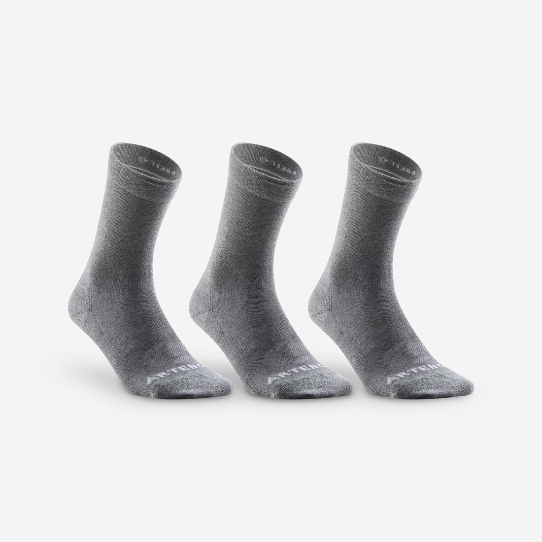 High Sports Socks RS 160 Tri-Pack, Grey, , large image number 1