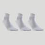 ARTENGO - RS 160 Adult Mid-High Sports Socks Tri-Pack-White