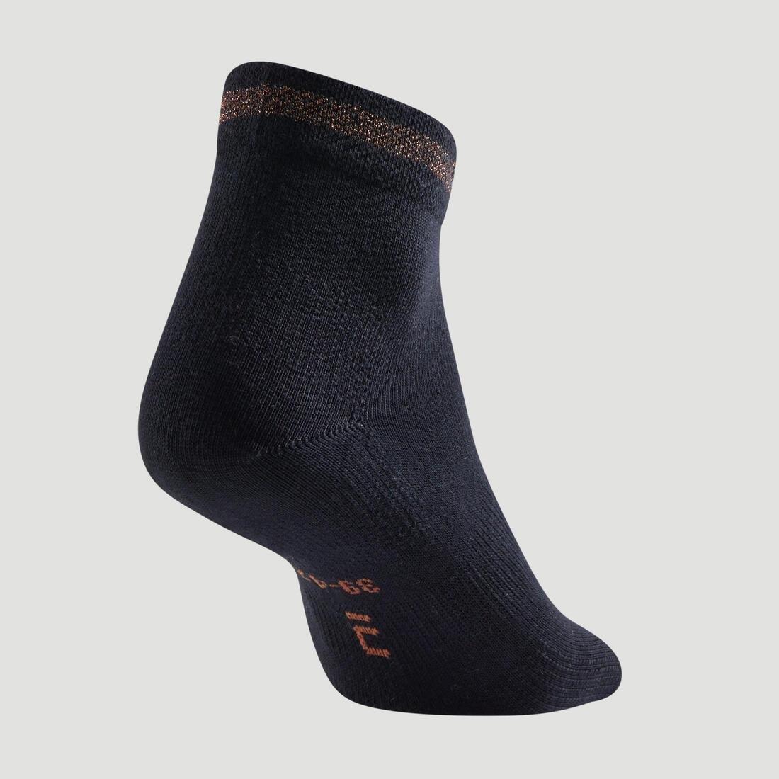 RS 160 Adult Mid-High Sports Socks Tri-Pack, Black, No Color, large image number 8