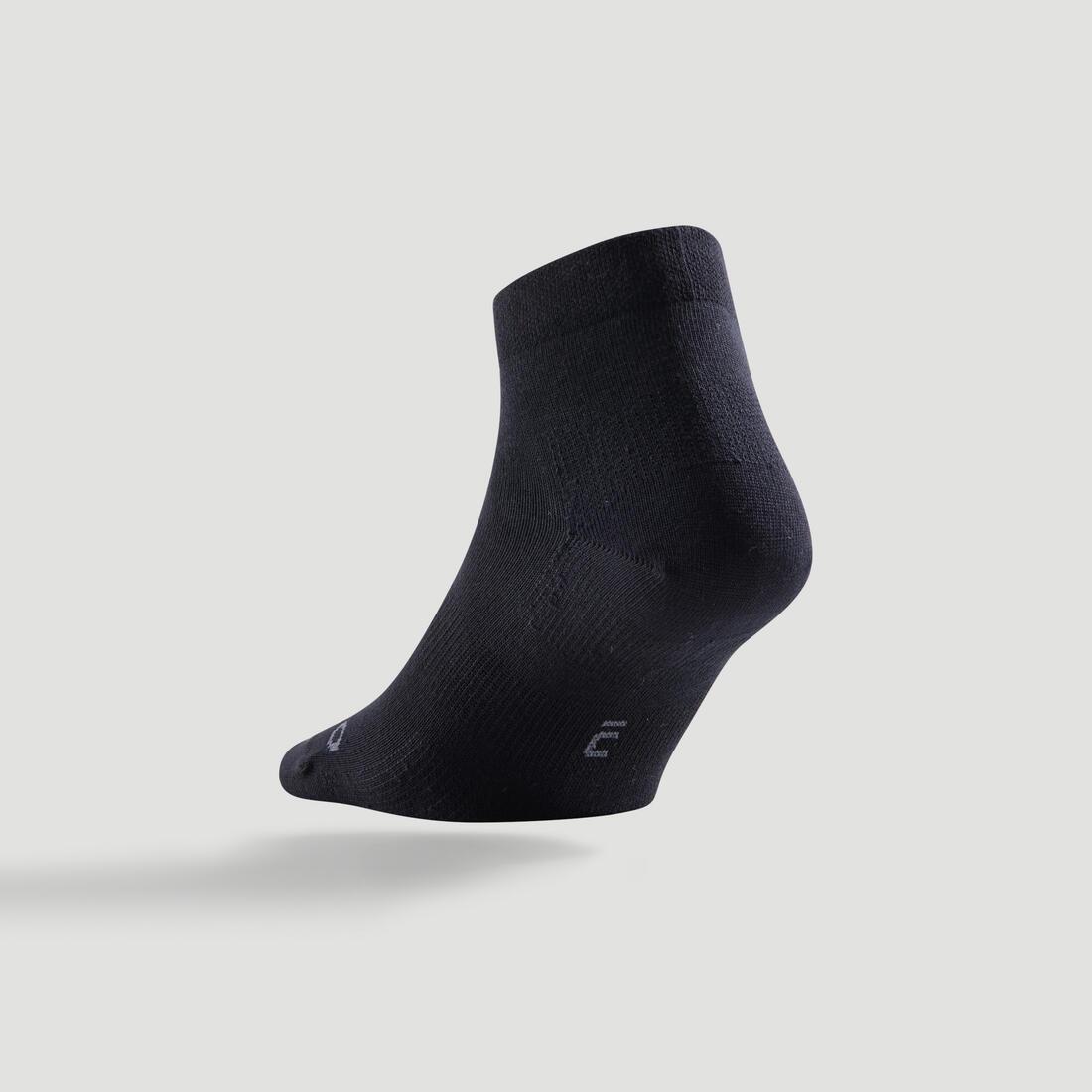 RS 160 Adult Mid-High Sports Socks Tri-Pack, Black, , large image number 10