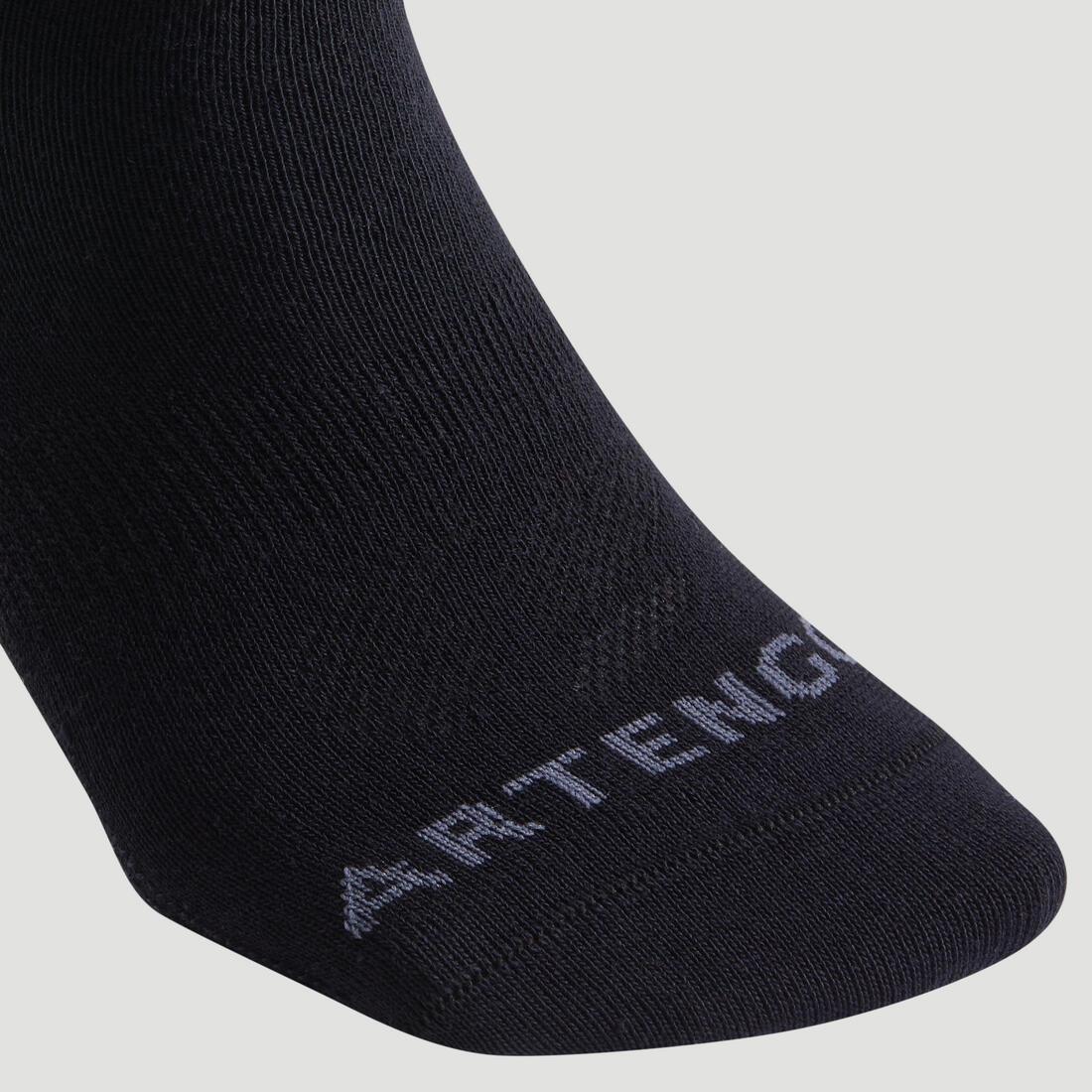 RS 160 Adult Mid-High Sports Socks Tri-Pack, Black, No Color, large image number 12
