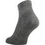 ARTENGO - RS 160 Adult Mid-High Sports Socks Tri-Pack, Dark Grey