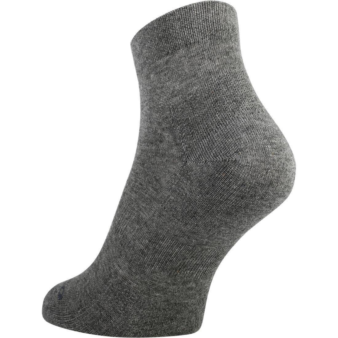 RS 160 Adult Mid-High Sports Socks Tri-Pack, Dark Grey, No Color, large image number 6