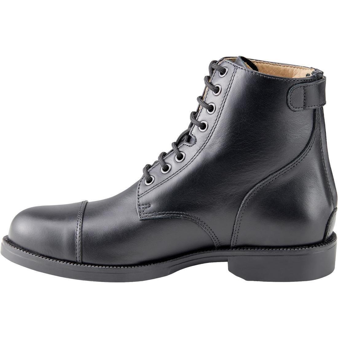 addock 560Adult Lace-UpLeather Horse Riding Boots, Black, , large image number 3