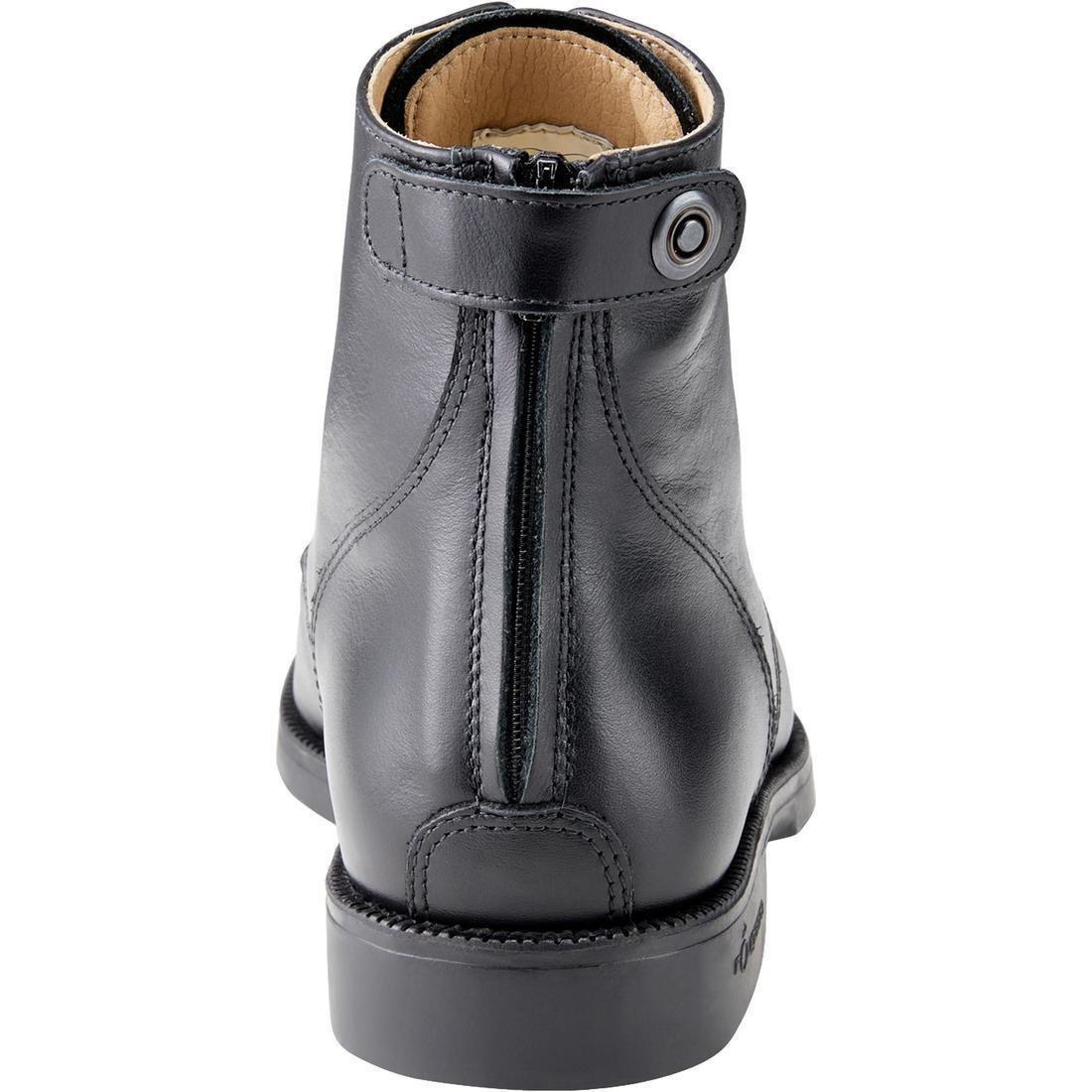 addock 560Adult Lace-UpLeather Horse Riding Boots, Black, , large image number 4