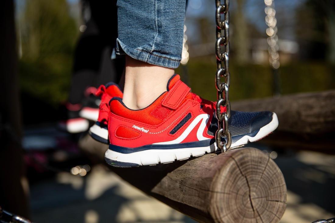 MAUVE Kids' lightweight and breathable rip-tab trainers, teal, No Color, large image number 5