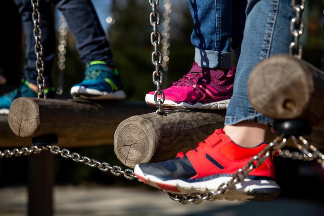 MAUVE Kids' lightweight and breathable rip-tab trainers, teal, No Color, large image number 8