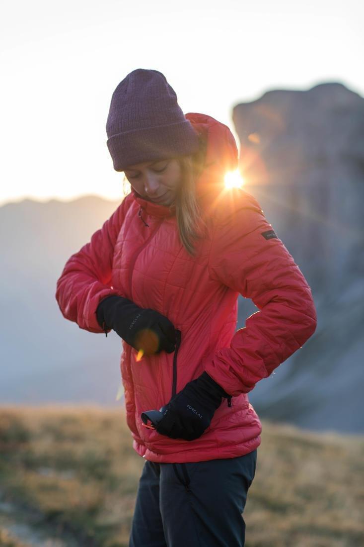 Adult Breathable Mountain Trekking Gloves - Trek 500, Black, No Color, large image number 8