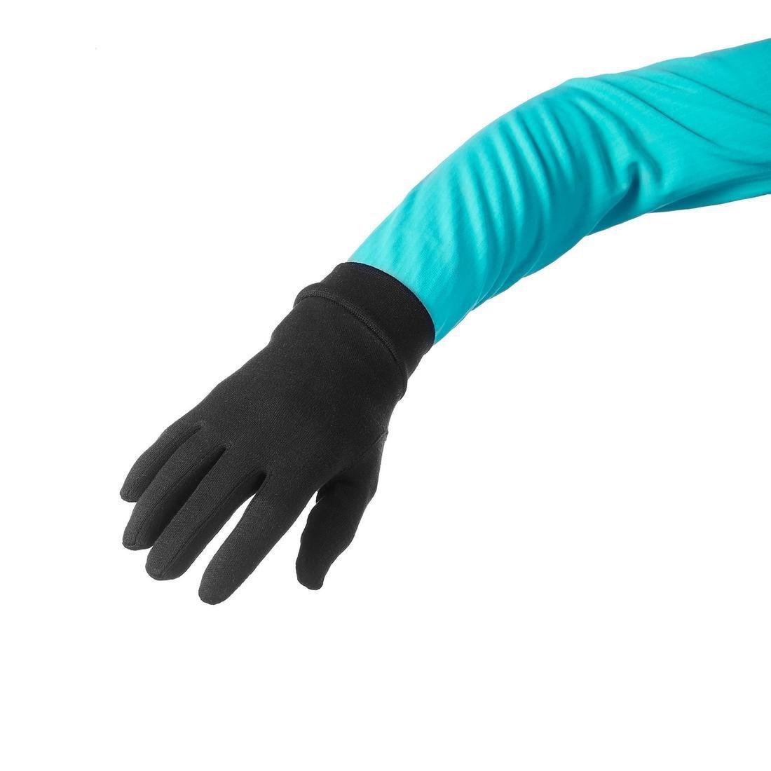 Child's Silk-Liner Gloves, Black, No Color, large image number 3