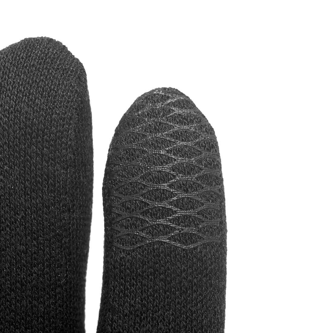 Child's Silk-Liner Gloves, Black, No Color, large image number 4