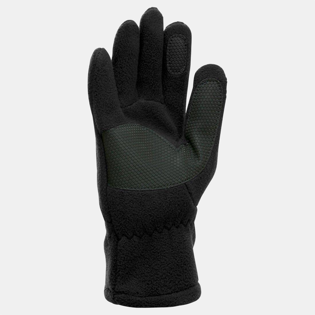 KIDS' FLEECE HIKING GLOVES - SH100 X-WARM - 6-14 YEARS, grape purple, No Color, large image number 4