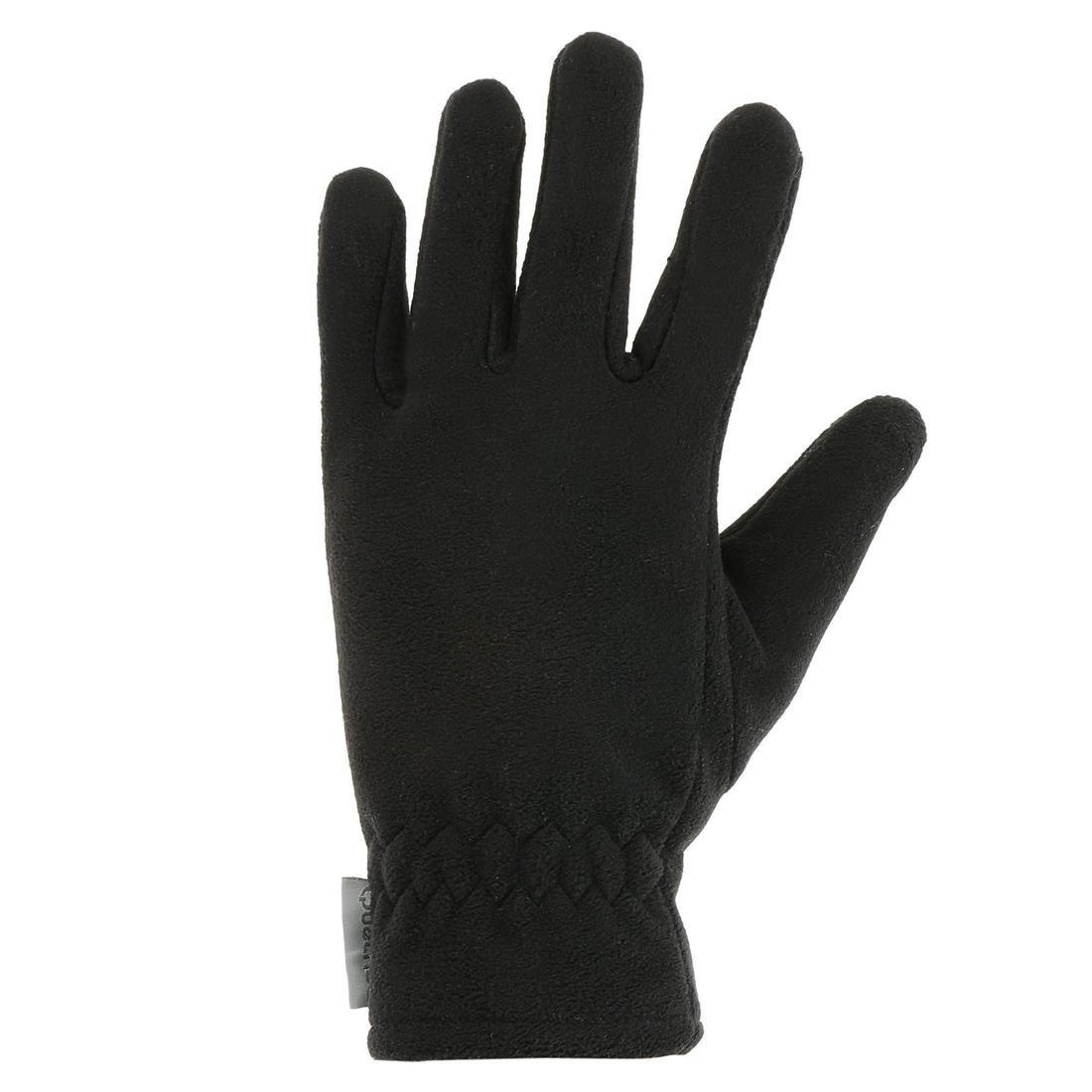 KIDS' FLEECE HIKING GLOVES - SH100 X-WARM - 6-14 YEARS, grape purple, No Color, large image number 8