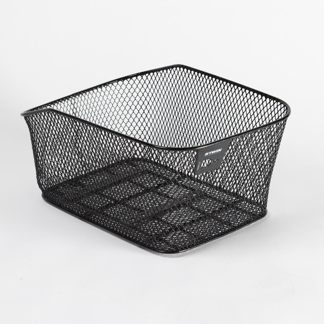 100 Back Pannier Bike Basket, Black, No Color, medium