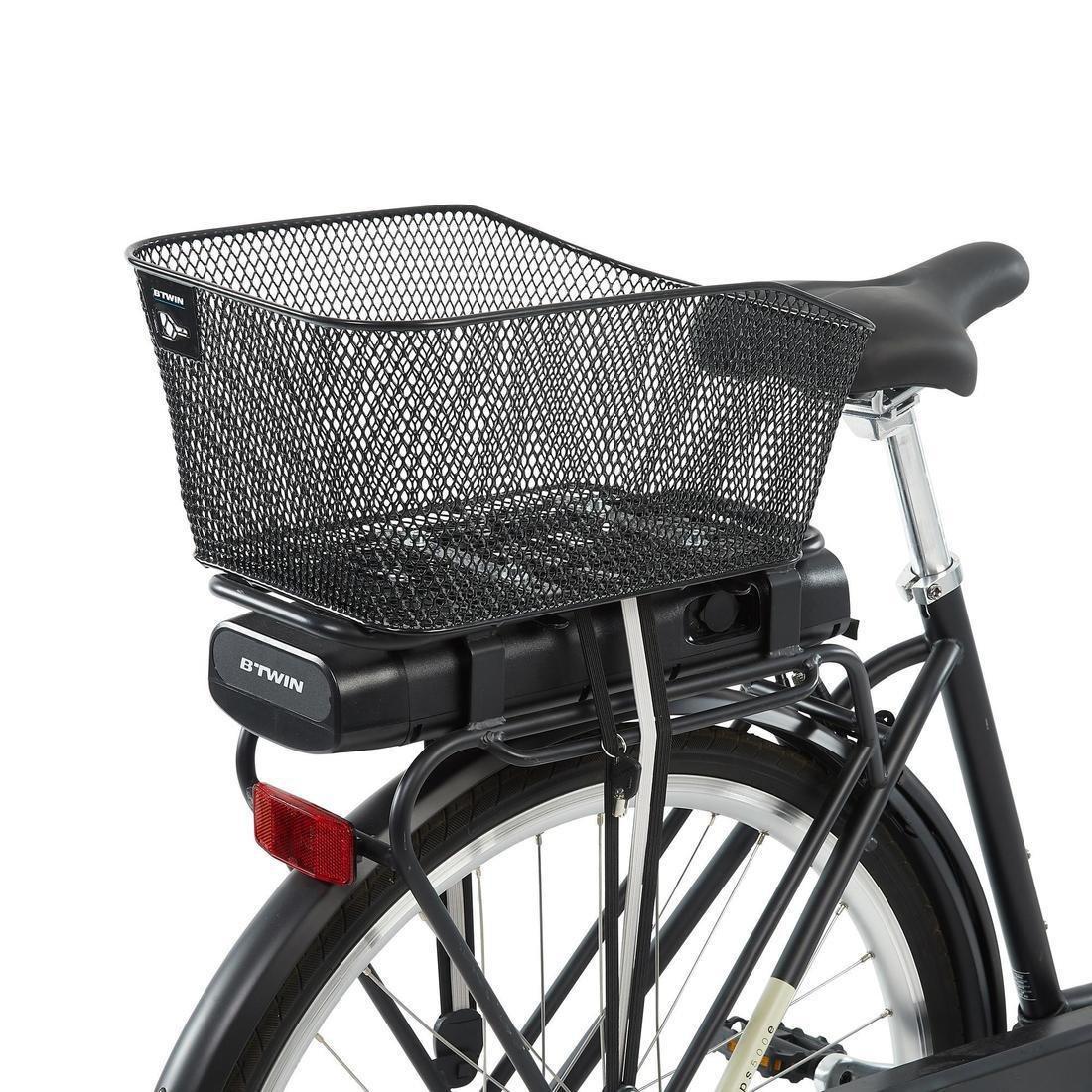 100 Back Pannier Bike Basket, Black, No Color, medium