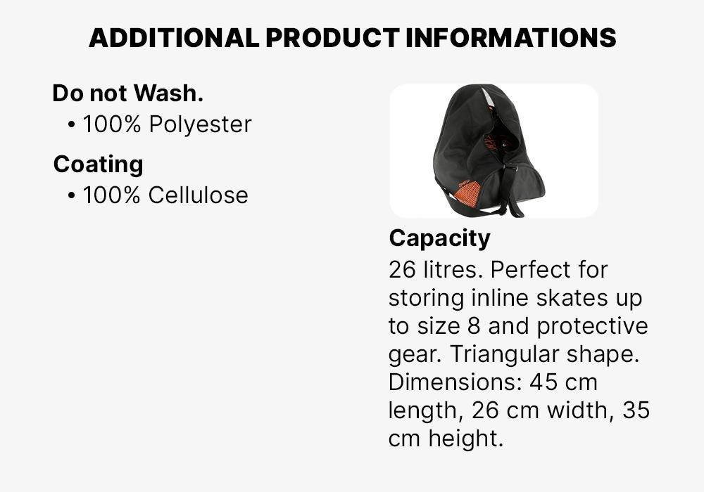 Fit Inline Skate Bag, Black, No Color, large image number 16