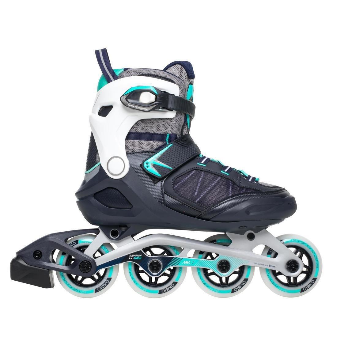 Patines Línea Mujer Oxelo FIT500  Inline skating, Soft boots, Skate fits