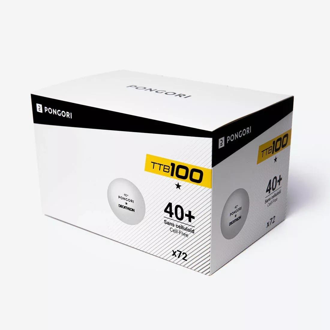 Table Tennis Balls FB 830 1* 40 x 72, White, No Color, medium