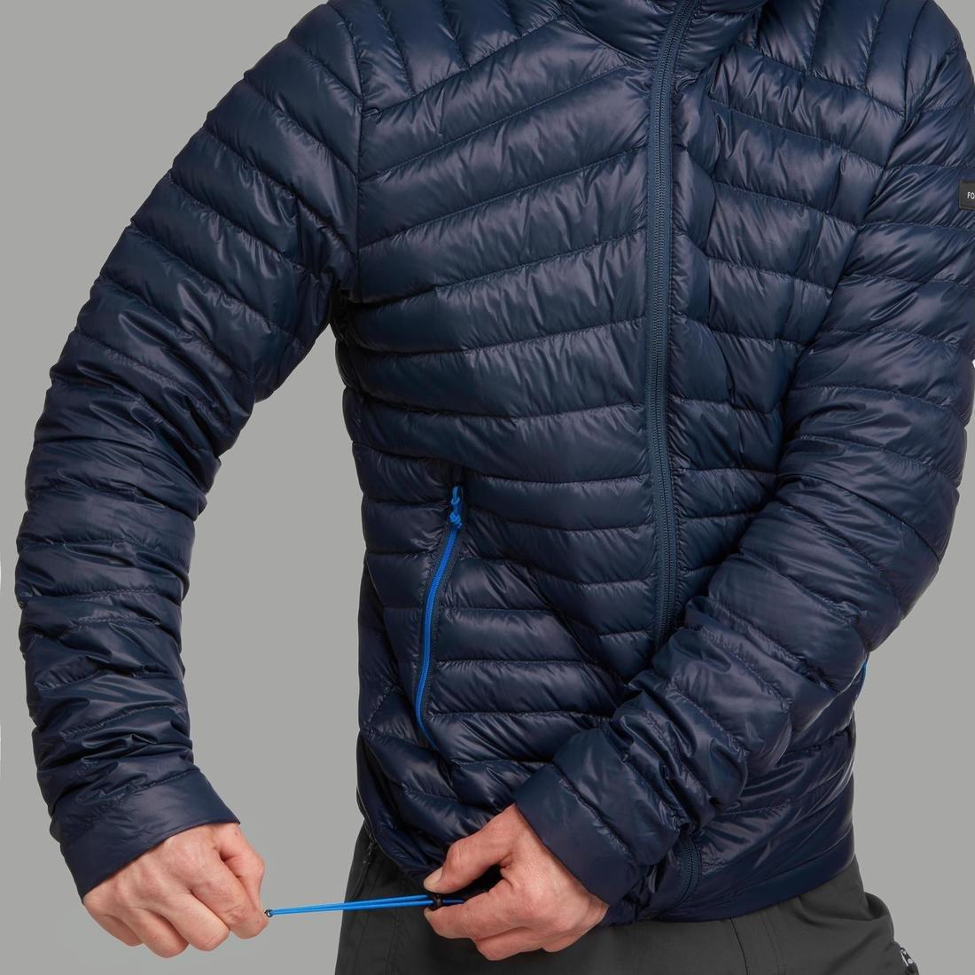 Men's Mountain Trekking Down Jacket - Trek 100 , Asphalt Blue, , large image number 5