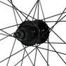 RIVERSIDE - Wheel 28 Rear Double-Wall Rim Cassette Disc Brake Hybrid Bike, Black