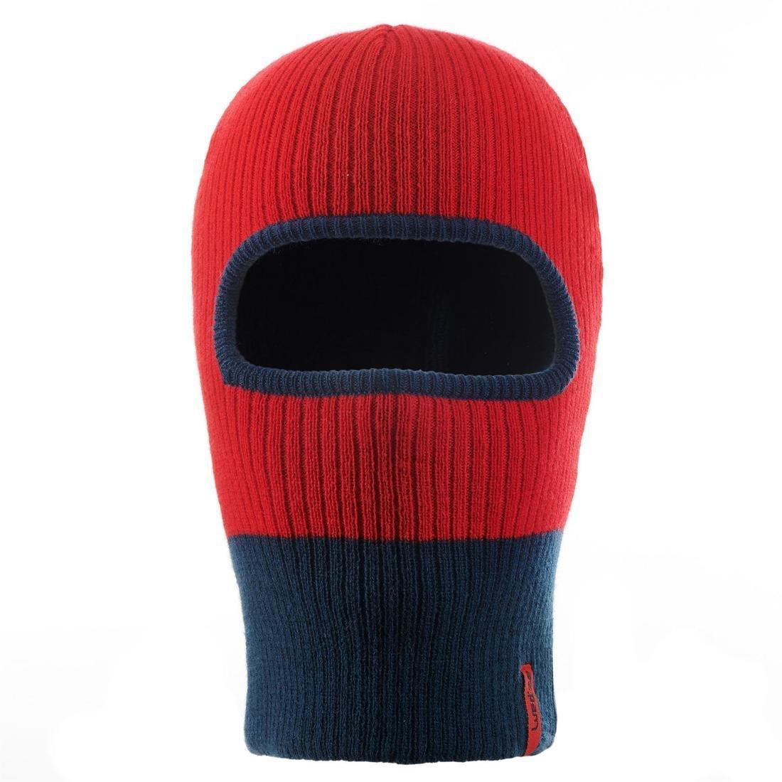 SCARLET RED KIDS' KNITTED SKI BALACLAVA - RED BLUE, No Color, large image number 2