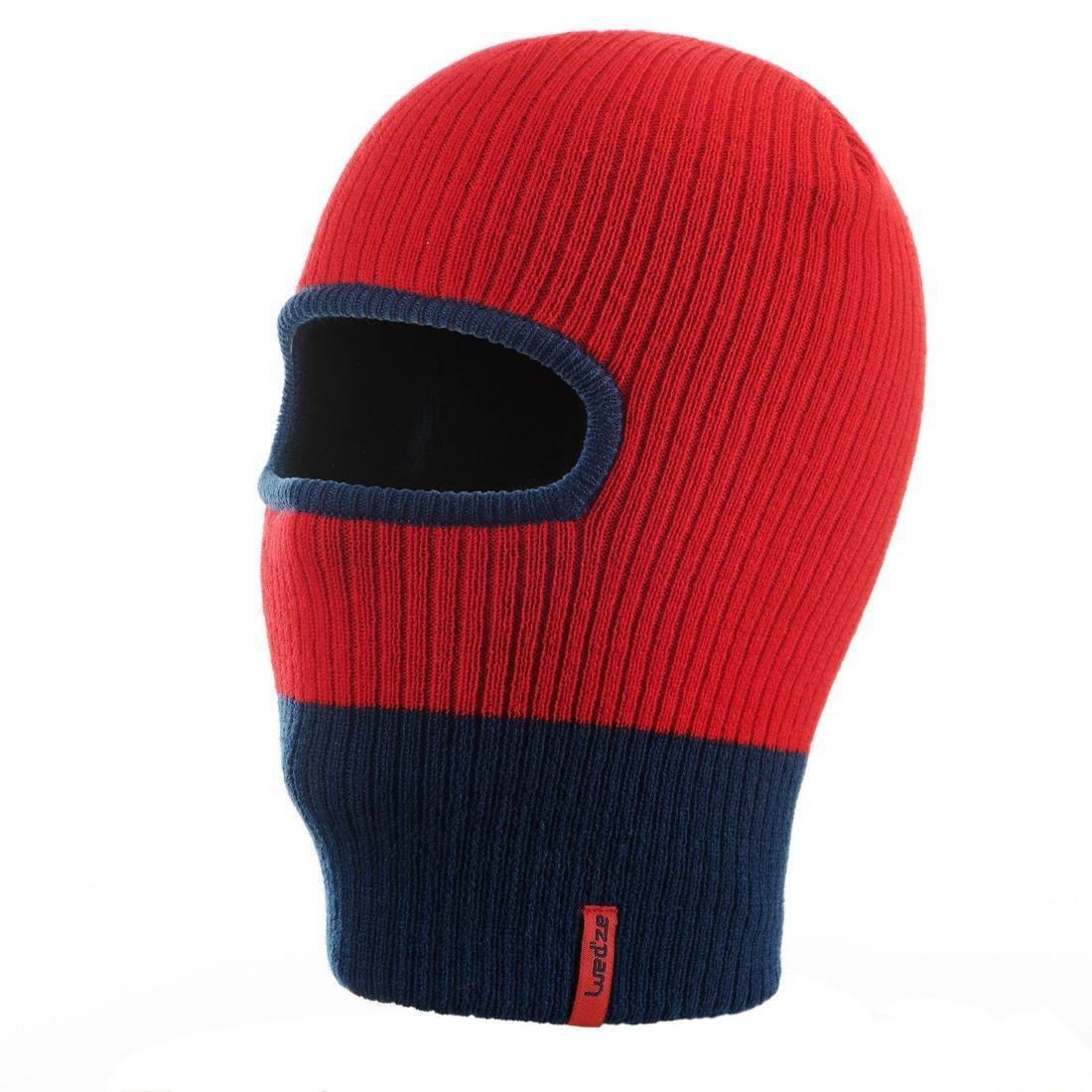 SCARLET RED KIDS' KNITTED SKI BALACLAVA - RED BLUE, No Color, large image number 3