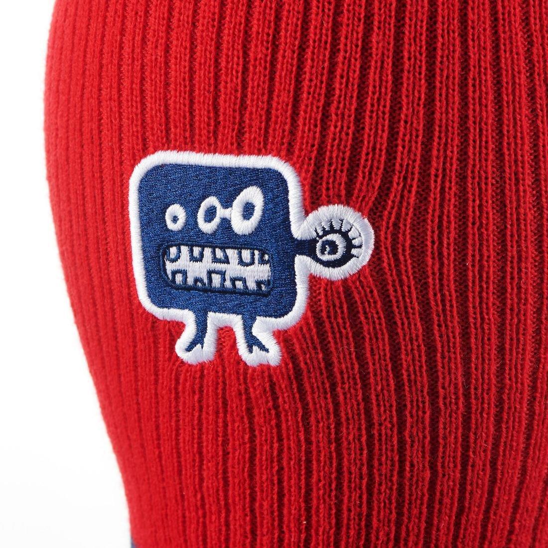 SCARLET RED KIDS' KNITTED SKI BALACLAVA - RED BLUE, No Color, large image number 5