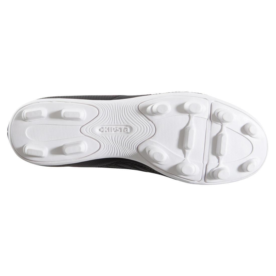 Agility 100FG Kids' Dry Pitch Football Boots, Black/White, No Color, large image number 7