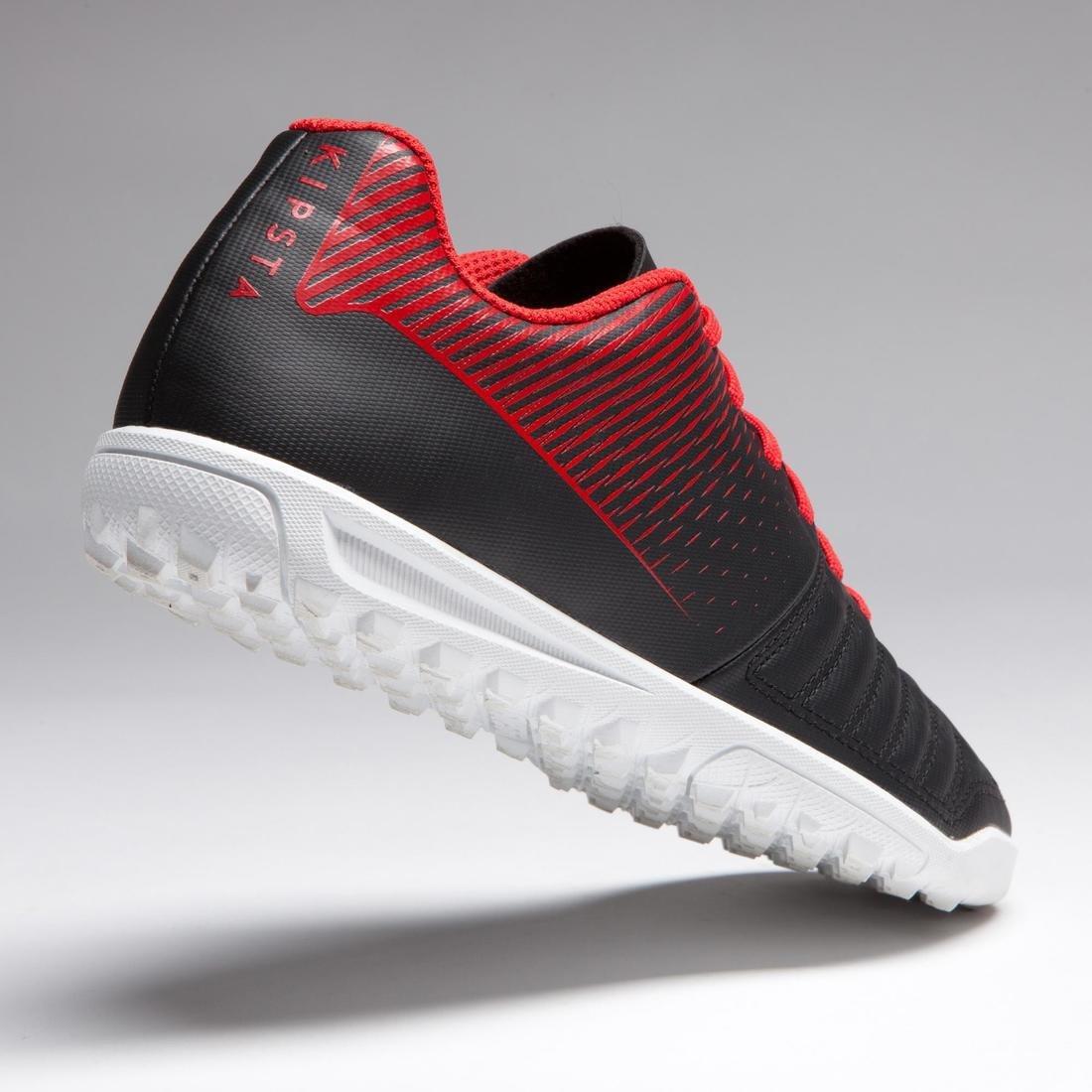 Agility 100 HG Kids' Hard Ground Football Boots, Black/White/Red, No Color, large image number 7