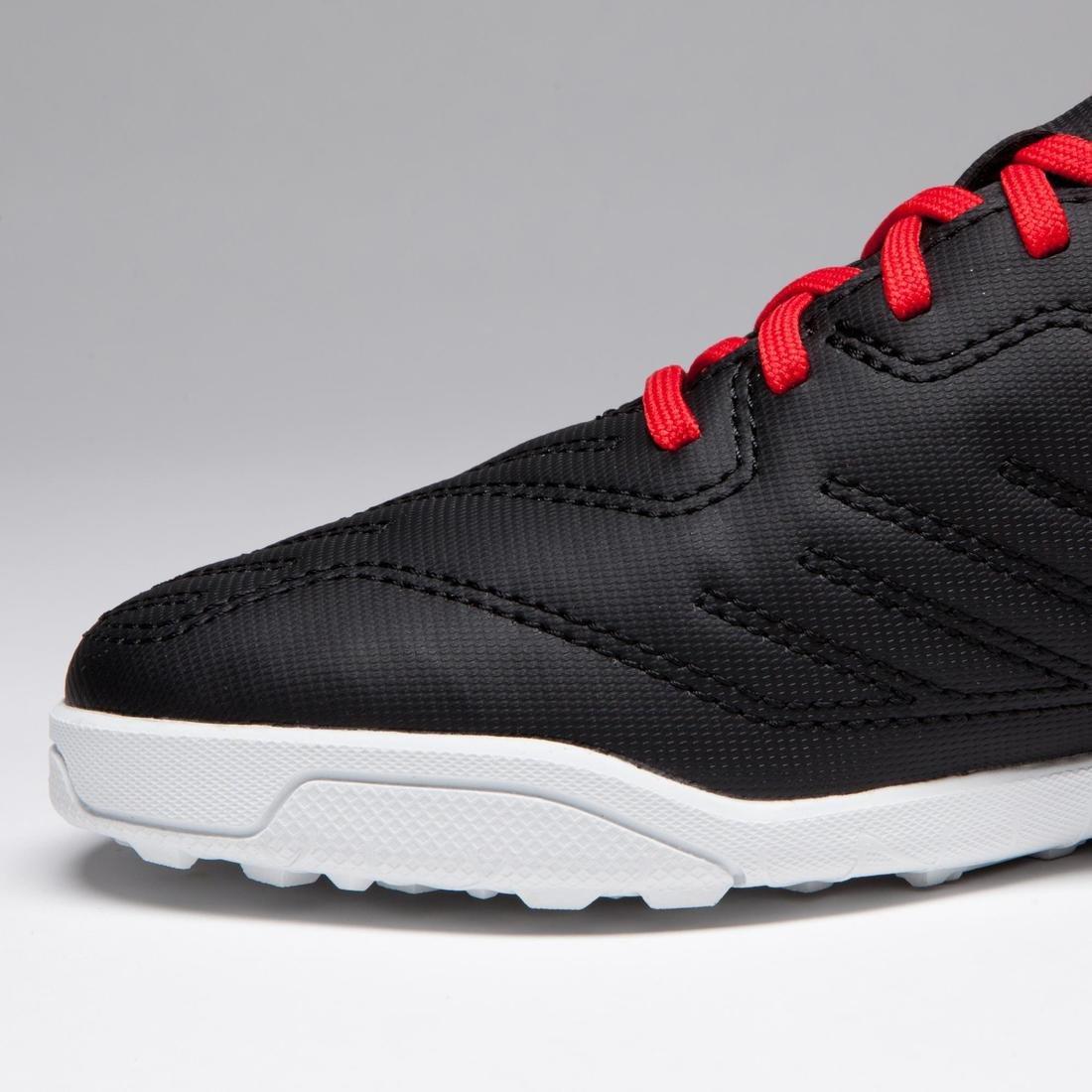 Agility 100 HG Kids' Hard Ground Football Boots, Black/White/Red, No Color, large image number 8