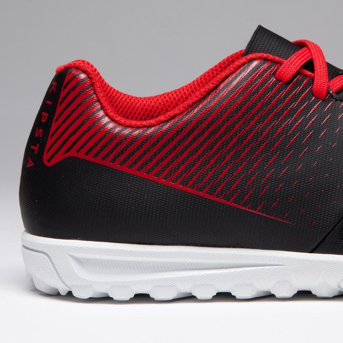 Agility 100 HG Kids' Hard Ground Football Boots, Black/White/Red, No Color, large image number 9