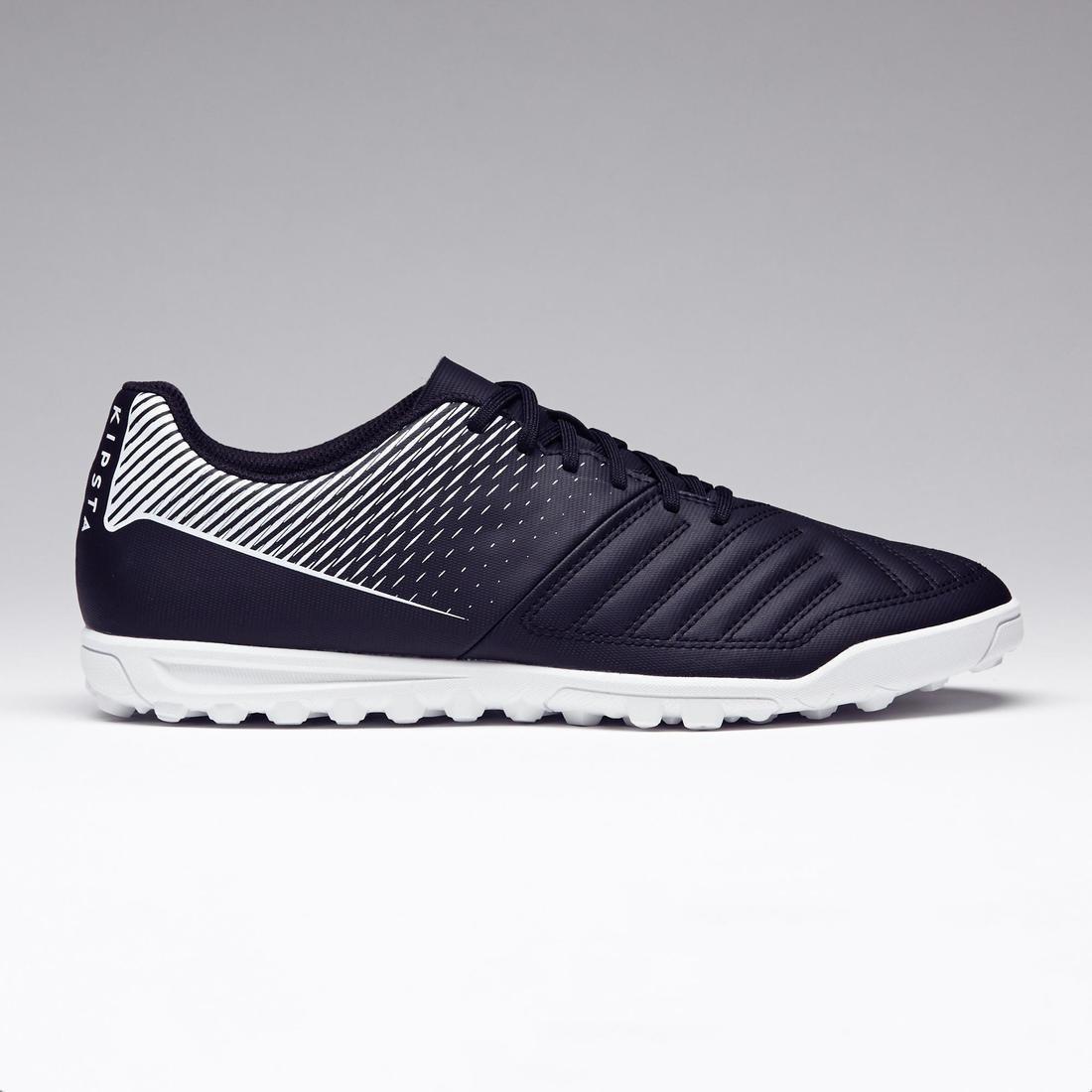 Adult Hard Ground Football Boots Agility 100TF, Black/White, No Color, medium