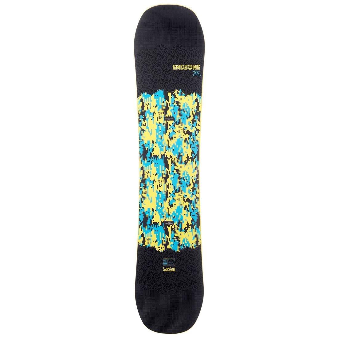 BLACK Children's freestyle all mountain snowboard, Endzone 120 cm, No Color, large image number 0