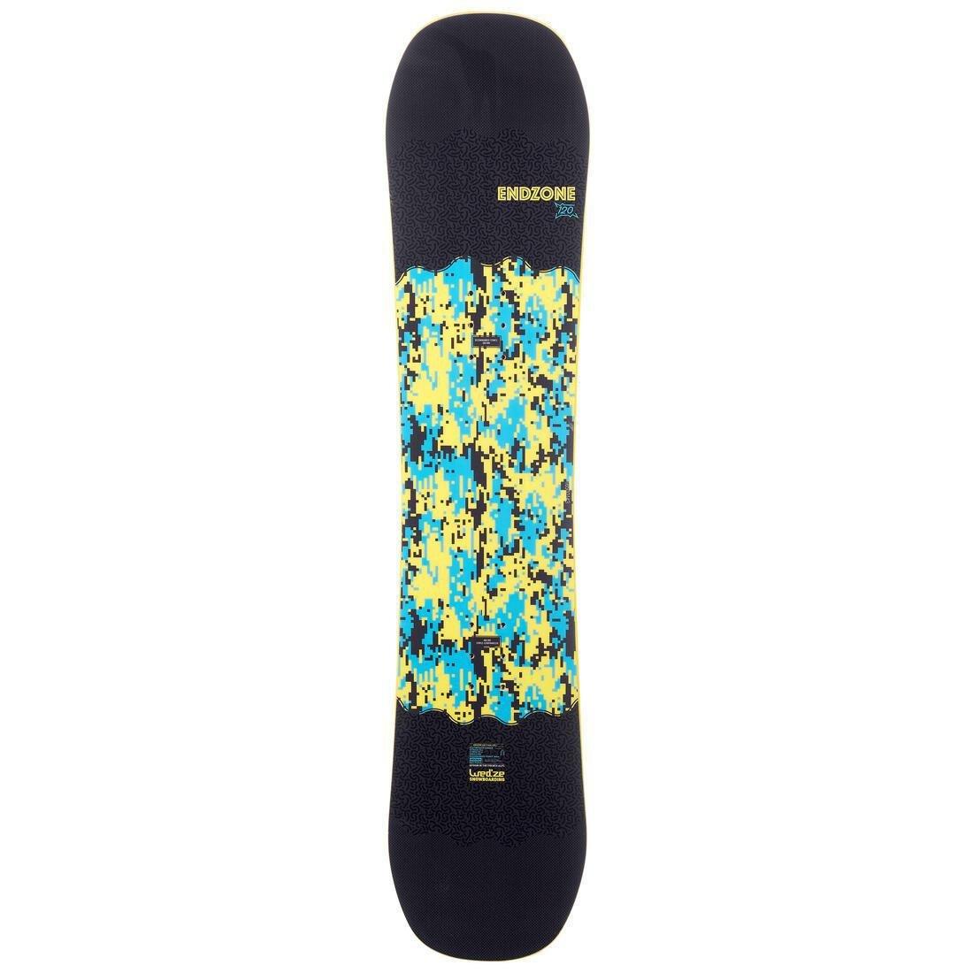 BLACK Children's freestyle all mountain snowboard, Endzone 120 cm, No Color, large image number 1
