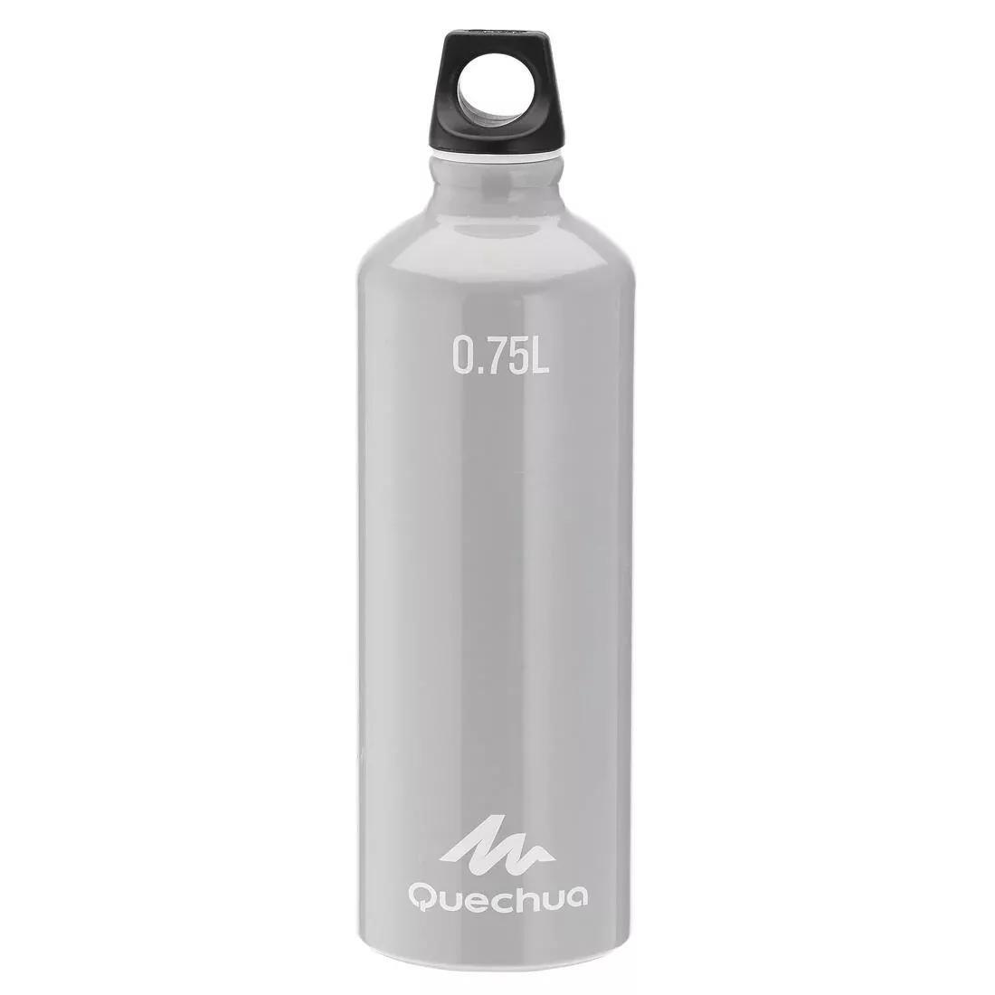 QUECHUA - Aluminium Screw-Top Water Bottle, Grey